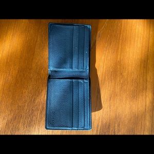 Tiffany $ Co leather wallet 3 1/2 x 4